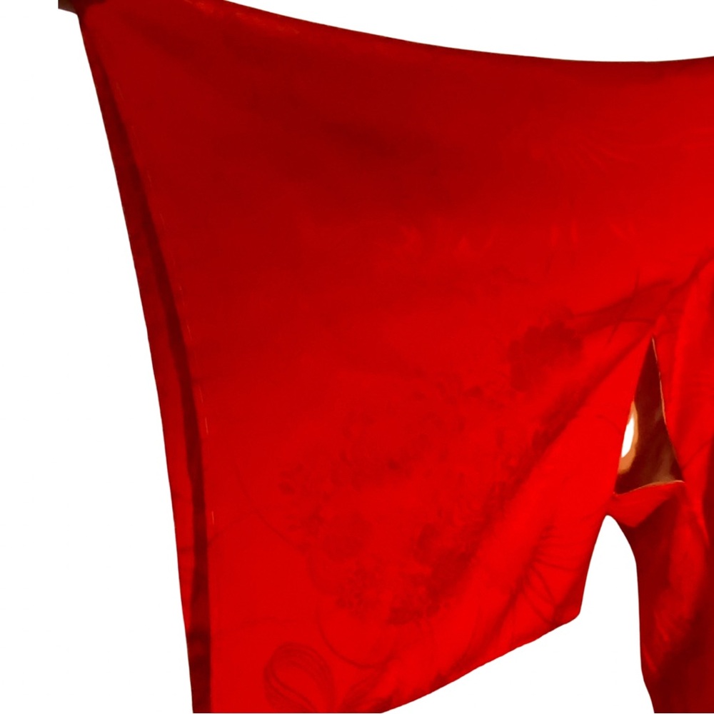 Red Silk Women's Kimono Chinese new year good luck fire horse - Picture 6 of 7